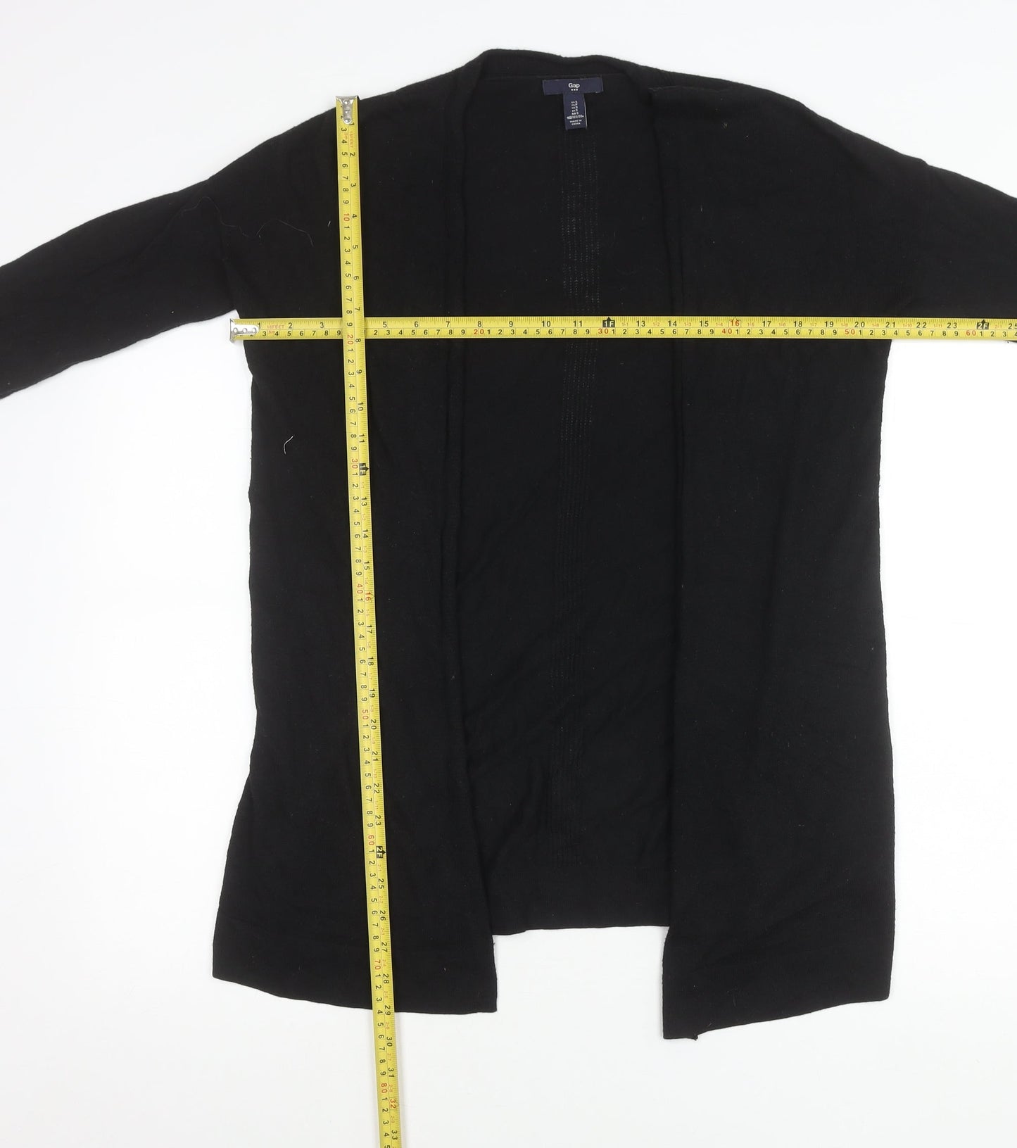 Gap Womens Black Cotton Blend Long Sleeve Cardigan UK S