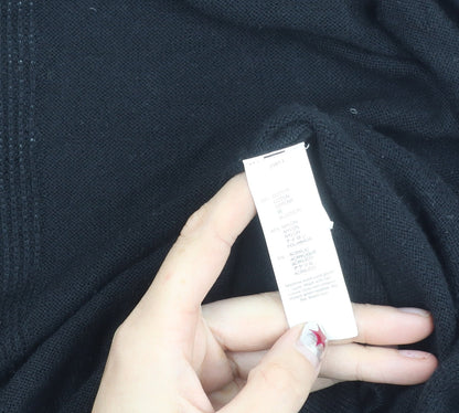 Gap Womens Black Cotton Blend Long Sleeve Cardigan UK S