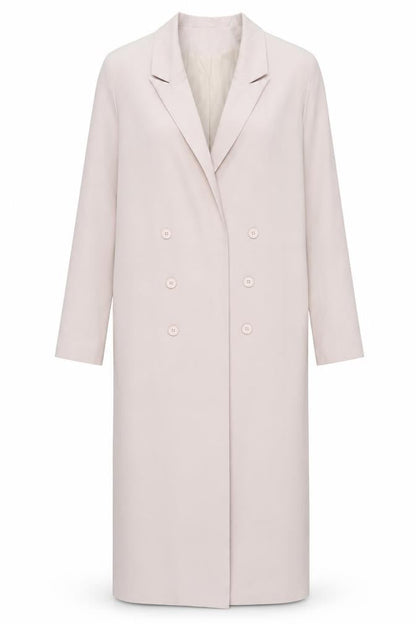Womens UK Size 10 PRETTYLITTLETHING Beige Trench Coat