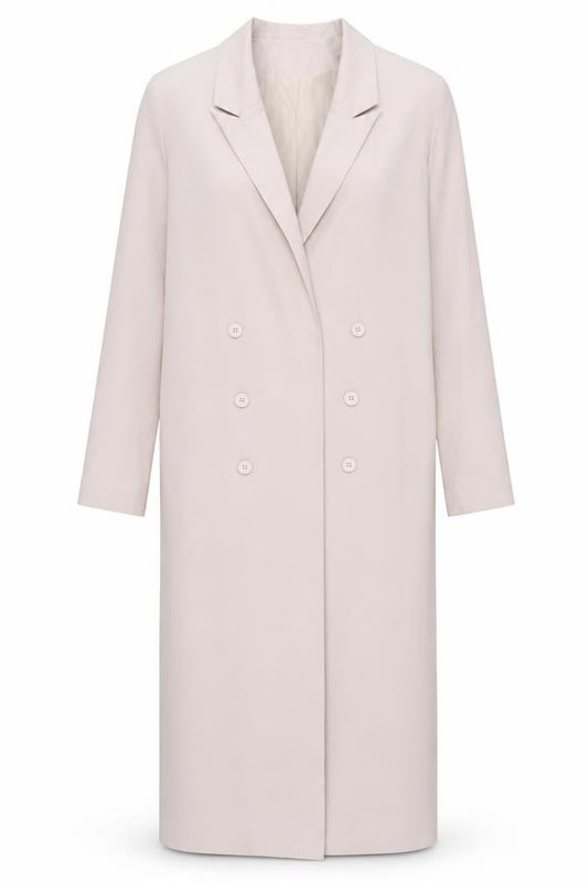 Womens UK Size 10 PRETTYLITTLETHING Beige Trench Coat
