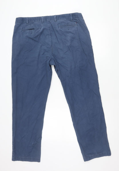 Tommy Hilfiger Men’s Blue Chino Trousers Size 40/32 Cotton Straight Fit