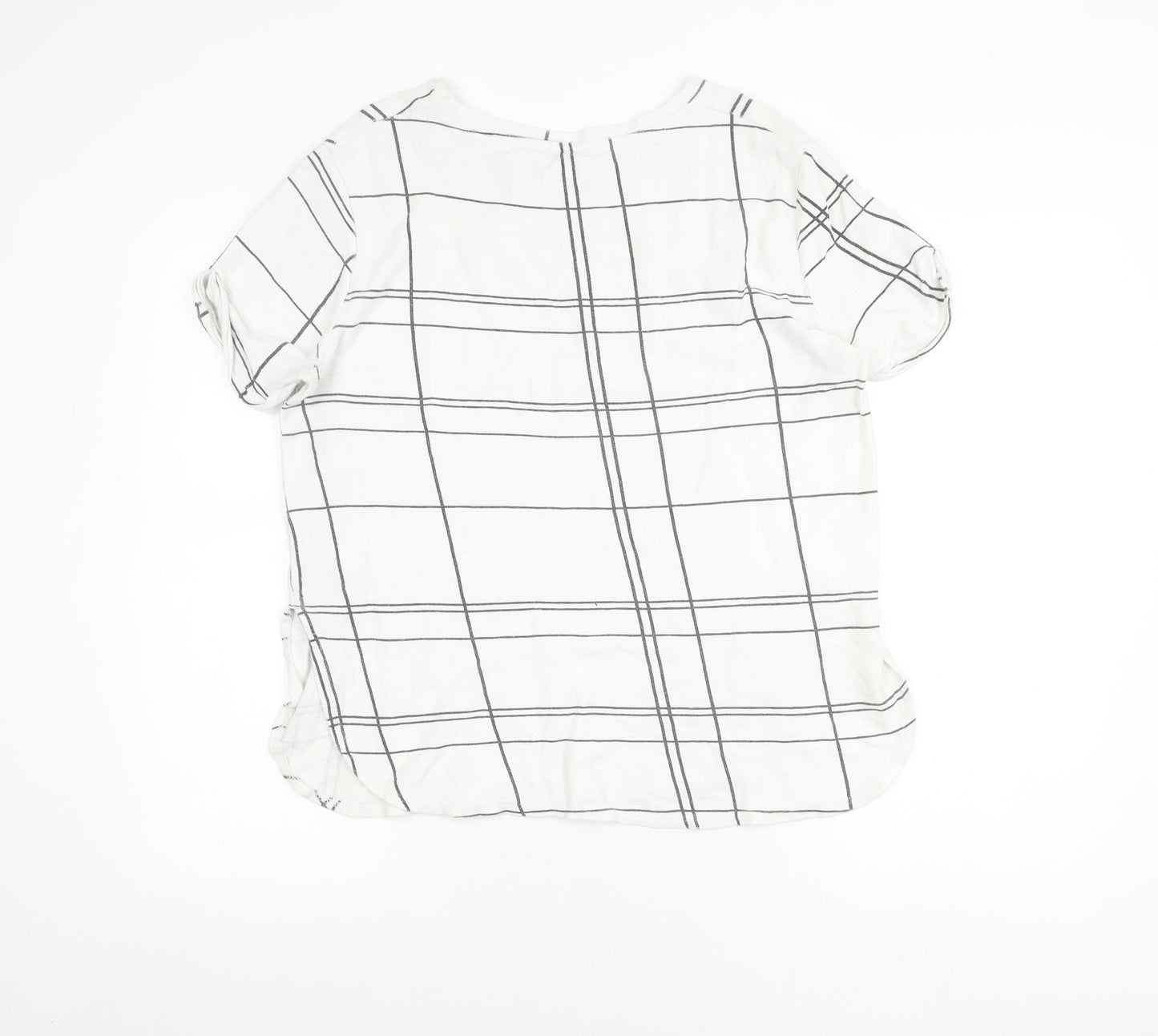 Womens UK Size 12 Zara White Basic T-Shirt