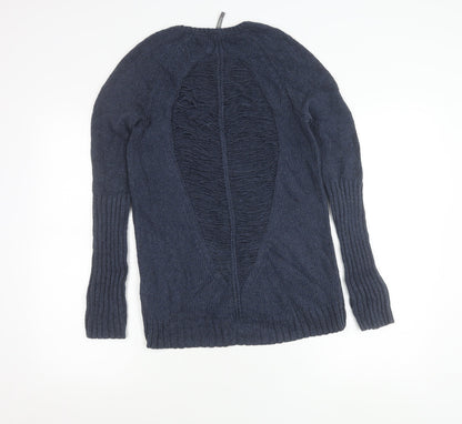 Womens UK Size XS Sweaty Betty Blue Pullover Jumper