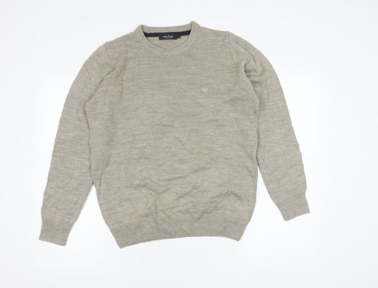 James Pringle Men’s Beige Acrylic Knit Pullover Jumper M
