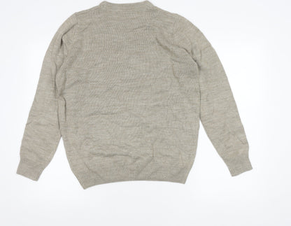 James Pringle Men’s Beige Acrylic Knit Pullover Jumper M