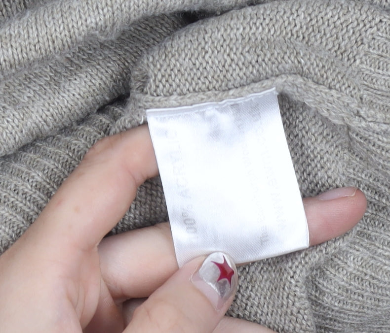 James Pringle Men’s Beige Acrylic Knit Pullover Jumper M