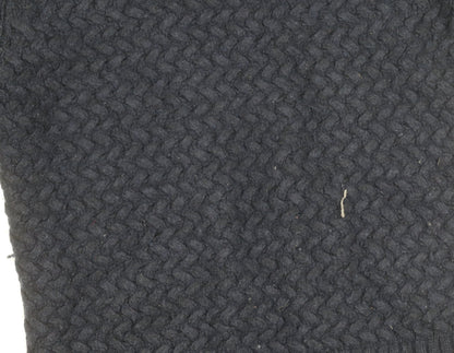 FatFace Mens Blue Wool Blend Roll Neck Jumper Size S Casual Knit