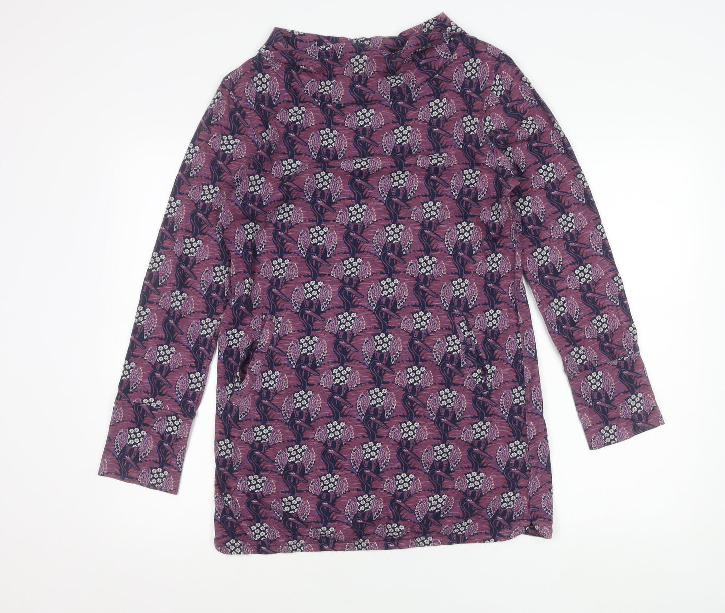 Womens UK Size 10 Weird Fish Multicoloured Tunic Blouse