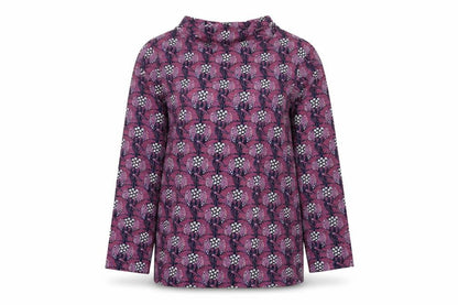 Womens UK Size 10 Weird Fish Multicoloured Tunic Blouse