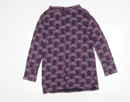 Womens UK Size 10 Weird Fish Multicoloured Tunic Blouse