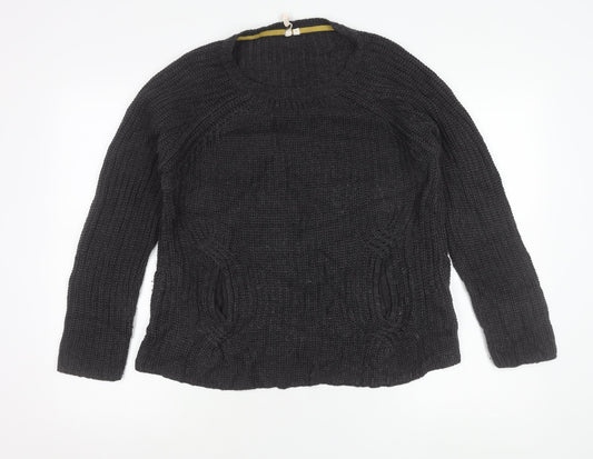 Womens UK Size 16 Hollister Grey Pullover Jumper