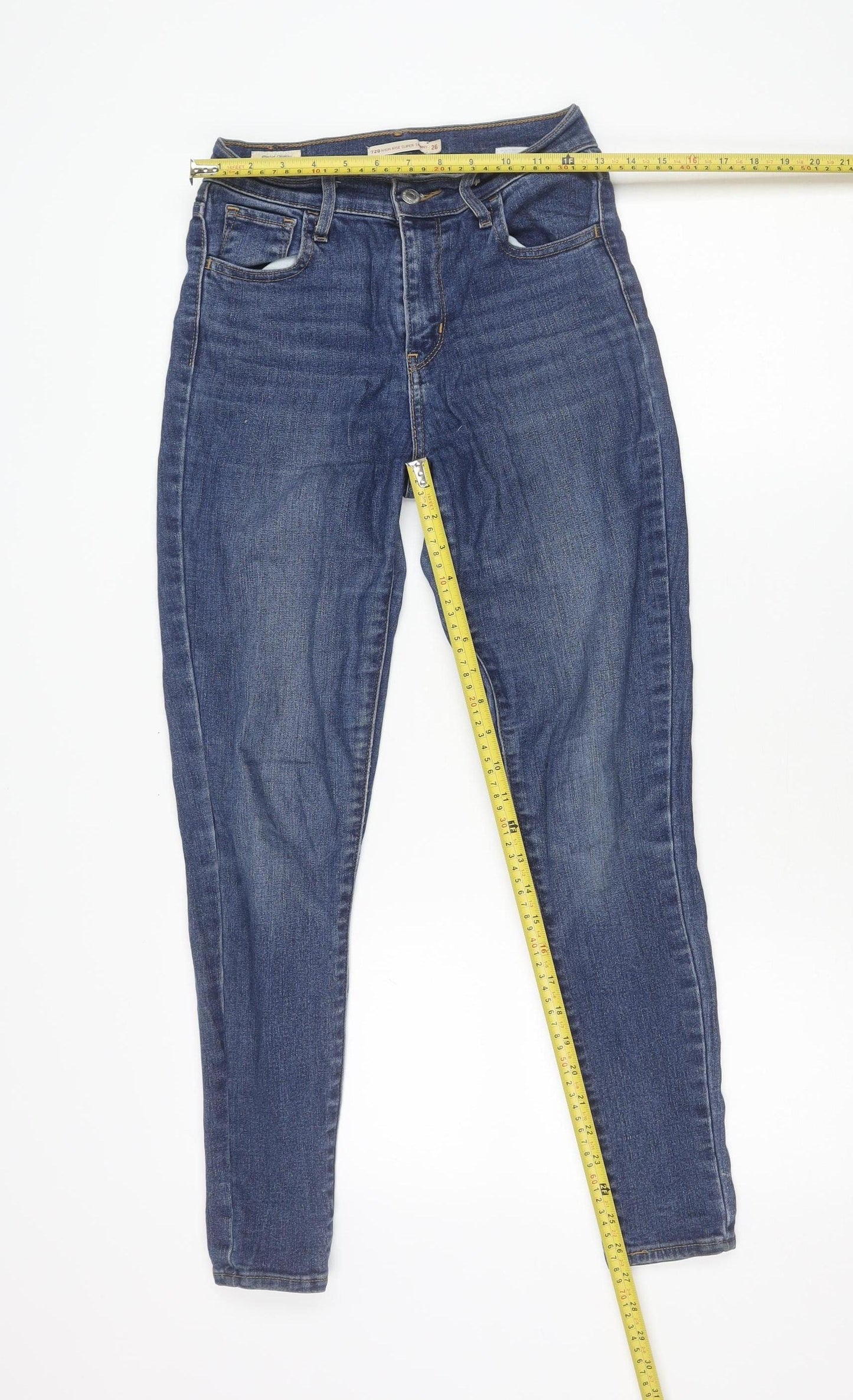 Levi's Women Blue Jeans Size 10 High Rise Skinny Denim