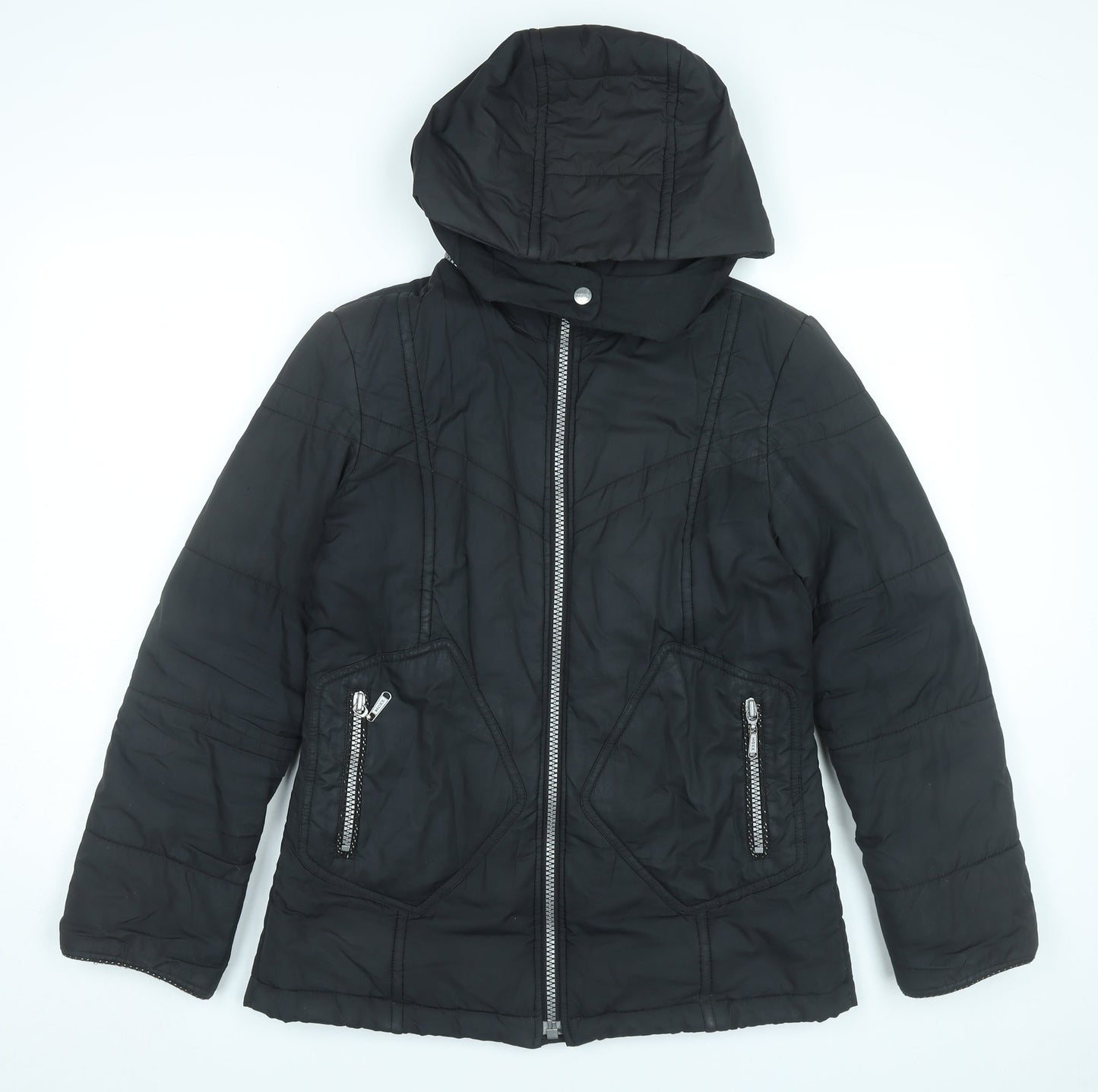 Womens UK Size 8 Mexx Black Puffer Jacket
