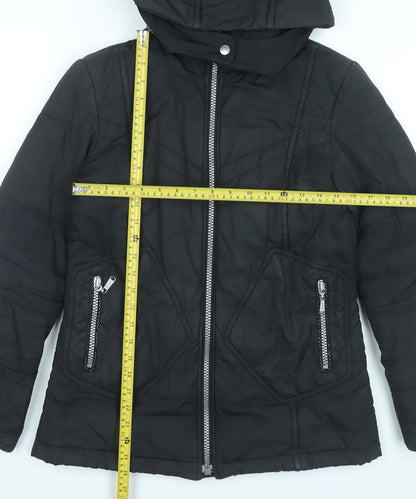 Womens UK Size 8 Mexx Black Puffer Jacket