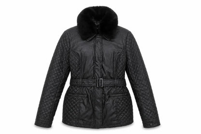 Womens UK Size S Oasis Black Quilted Coat