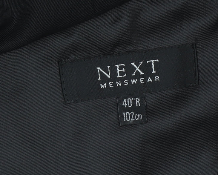 Mens UK Size 40 NEXT Regular Black Suit Jacket