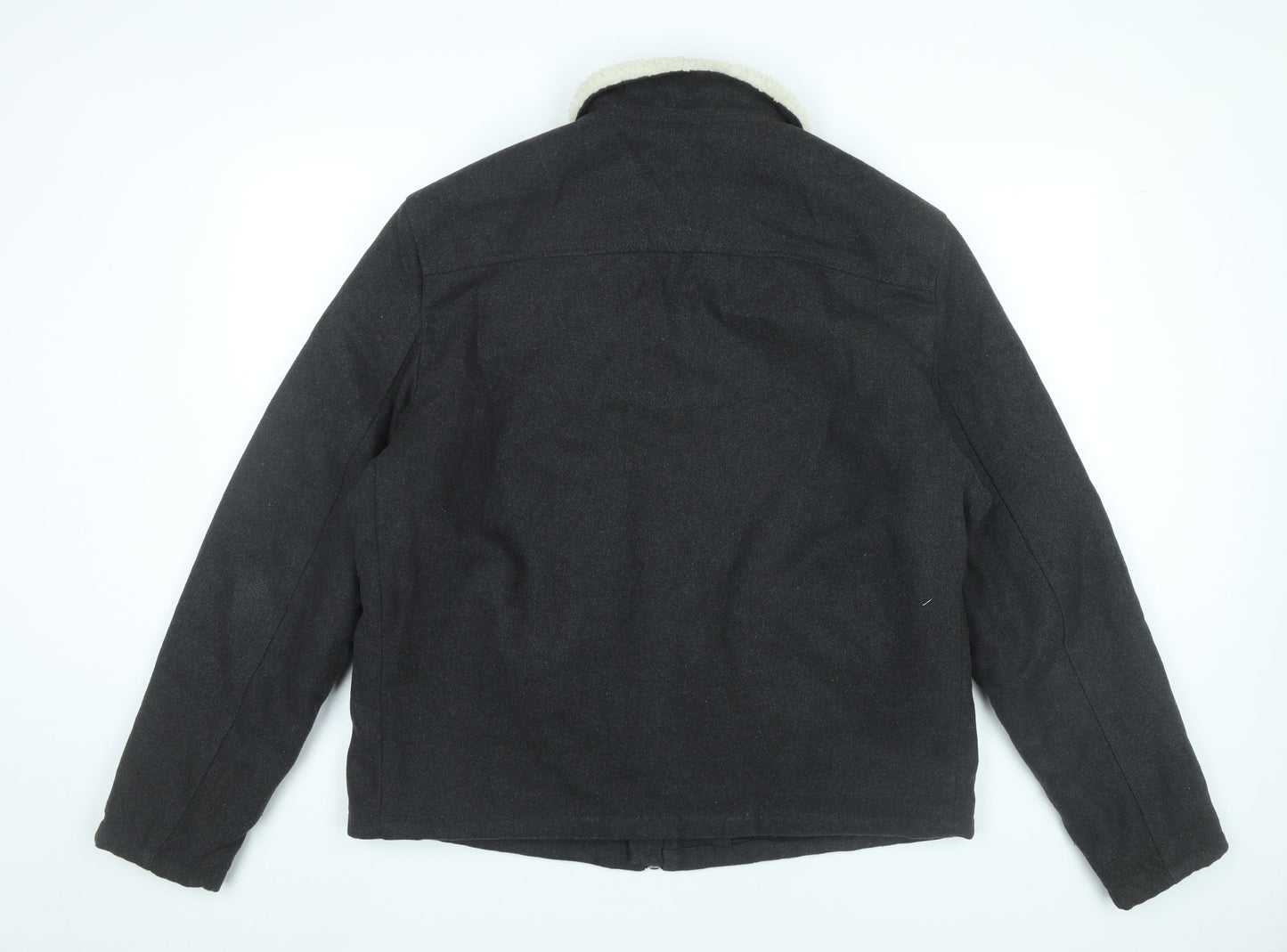 Mens UK Size L New Look Black Bomber Jacket