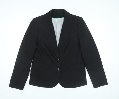 Dorothy Perkins Womens Black Blazer UK 14 Regular Fit Work Jacket