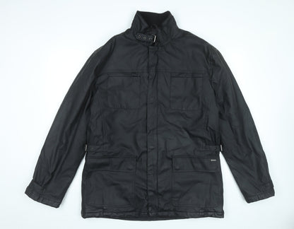 Mens UK Size L Feraud Black Military Jacket