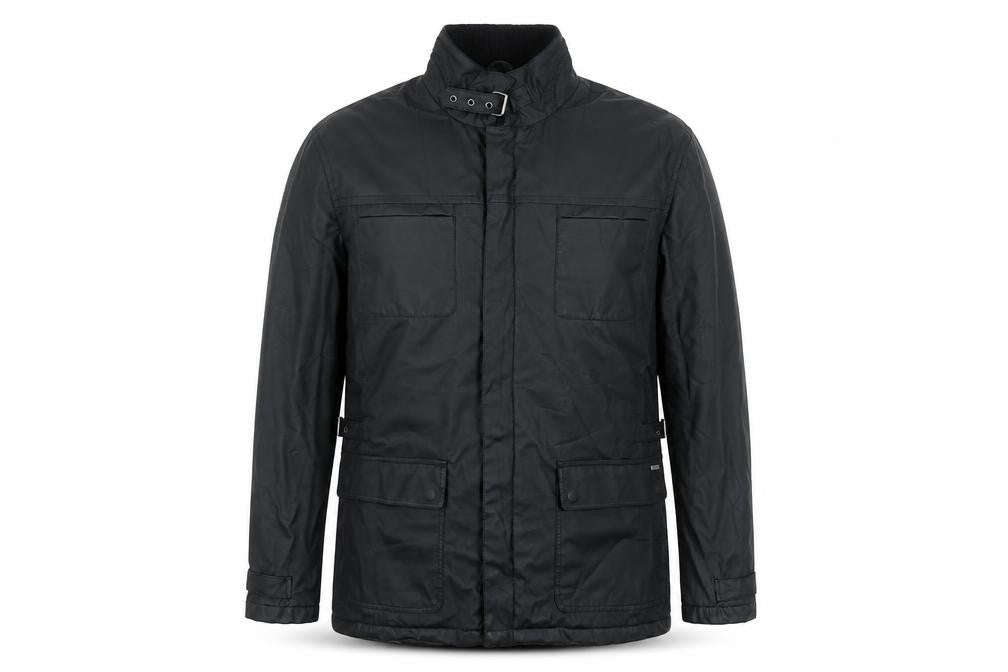 Mens UK Size L Feraud Black Military Jacket