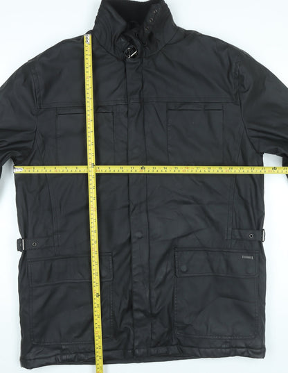 Mens UK Size L Feraud Black Military Jacket