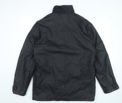 Mens UK Size L Feraud Black Military Jacket