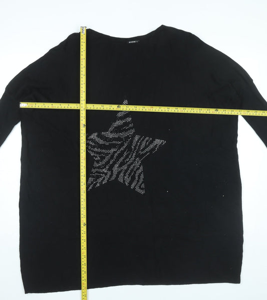 Womens UK Size XL Roman Black Pullover Jumper