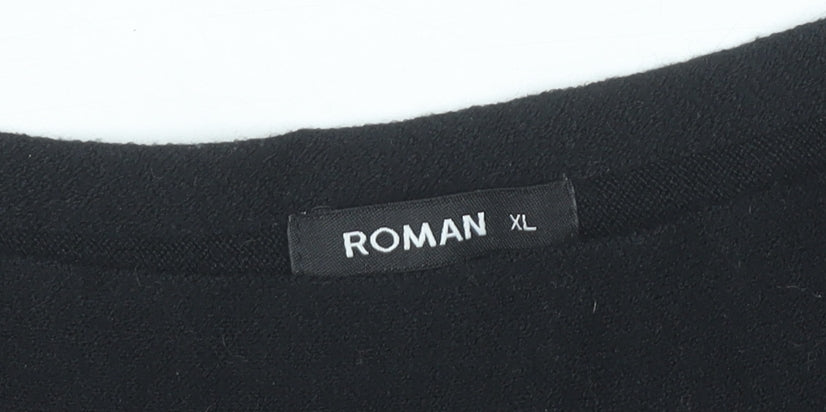 Womens UK Size XL Roman Black Pullover Jumper