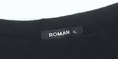 Womens UK Size XL Roman Black Pullover Jumper