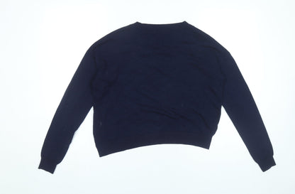 Womens UK Size M Zara Blue Pullover Jumper