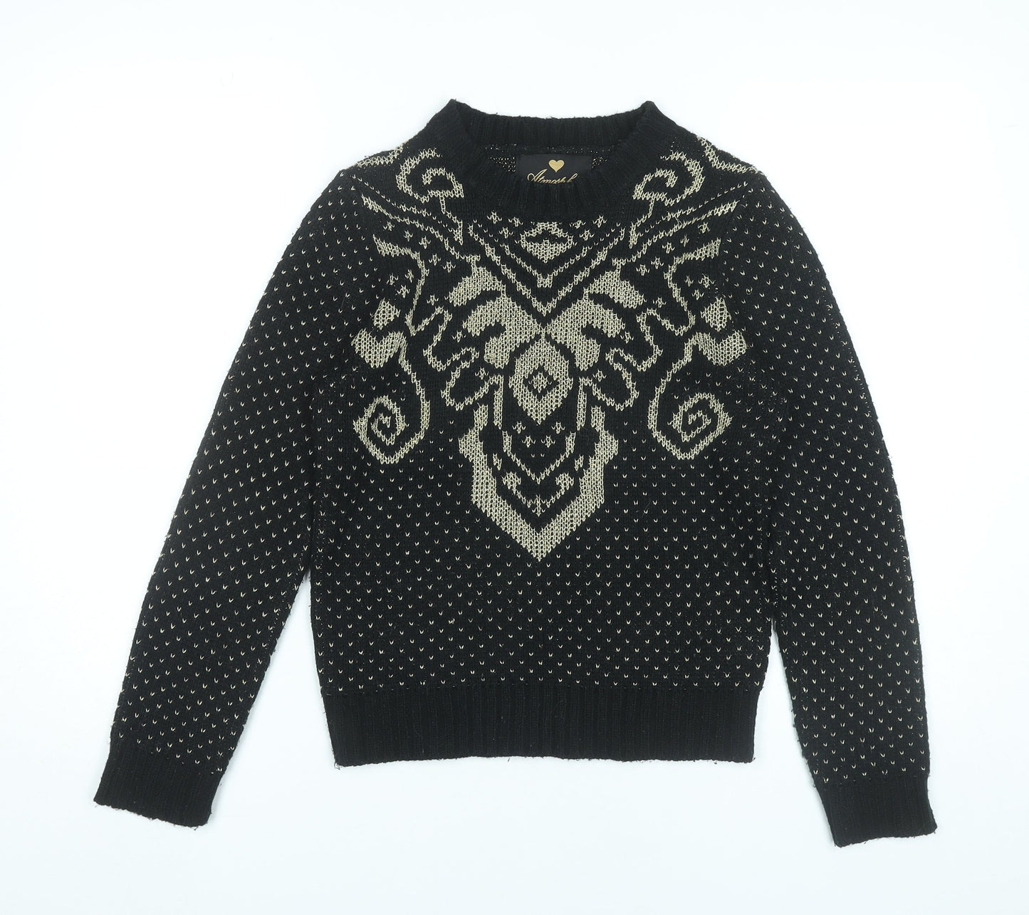 Womens UK Size 10 Atmosphere Black Pullover Jumper