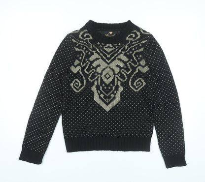 Womens UK Size 10 Atmosphere Black Pullover Jumper