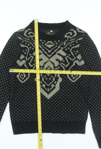 Womens UK Size 10 Atmosphere Black Pullover Jumper