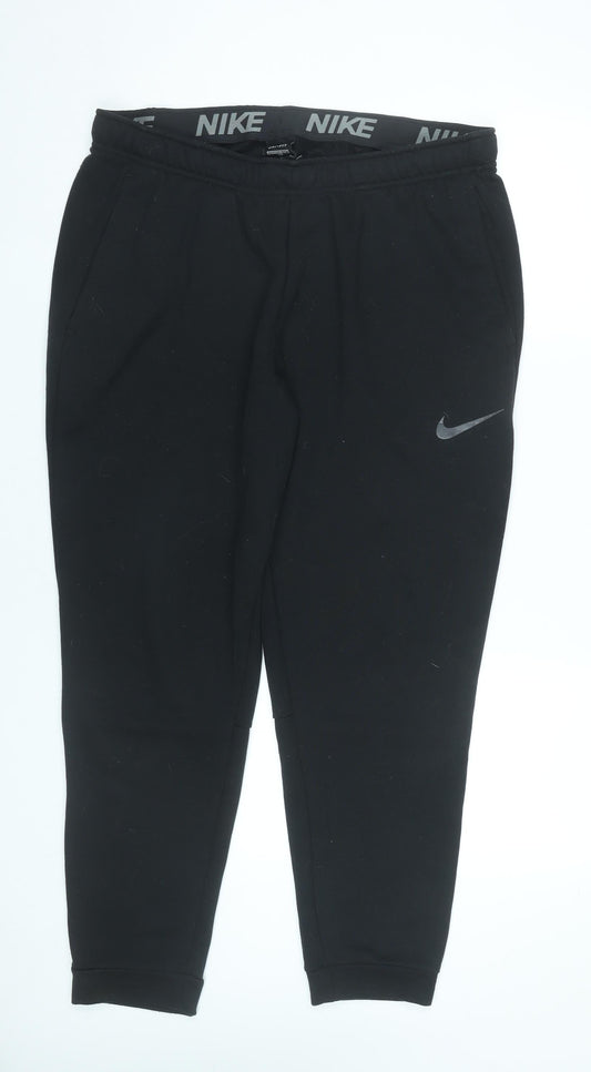 Nike Men's Black XL Jogger Trousers Dri-FIT Standard Fit