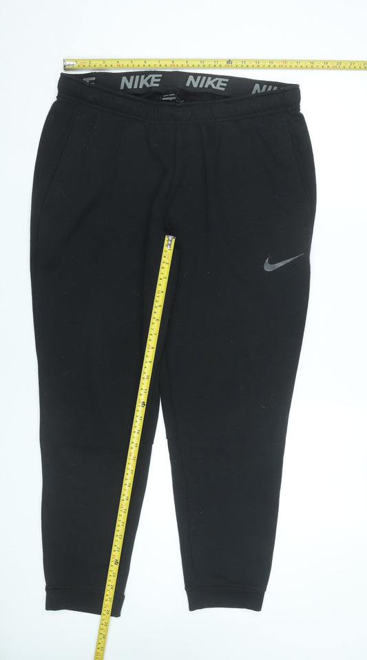 Nike Men's Black XL Jogger Trousers Dri-FIT Standard Fit