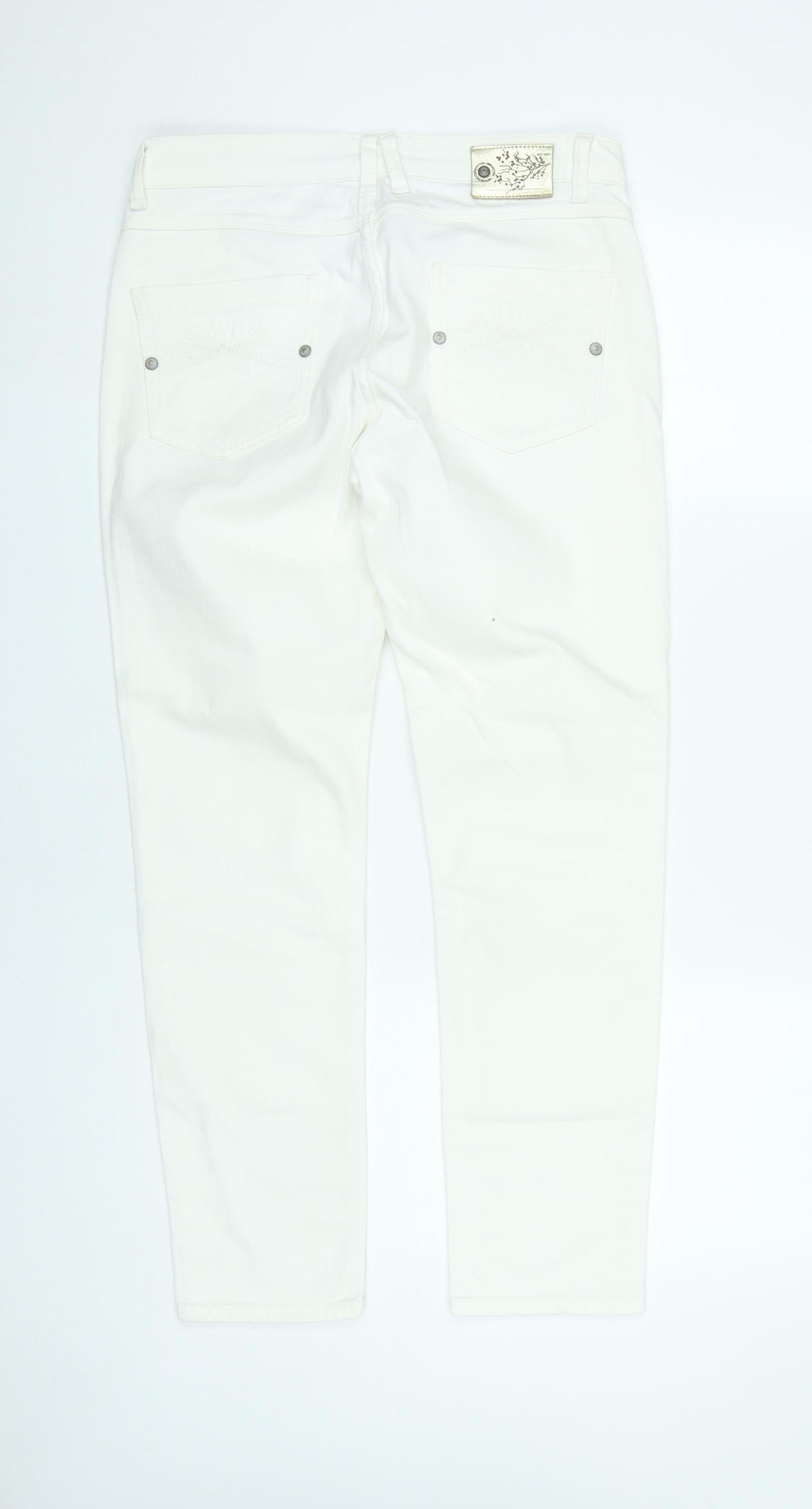 Marks and Spencer Women’s White Skinny Jeans Size 12 Short Stretch Denim