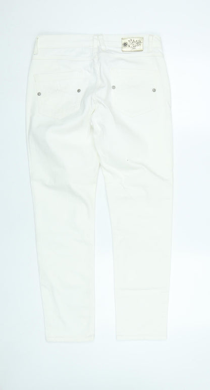 Marks and Spencer Women’s White Skinny Jeans Size 12 Short Stretch Denim