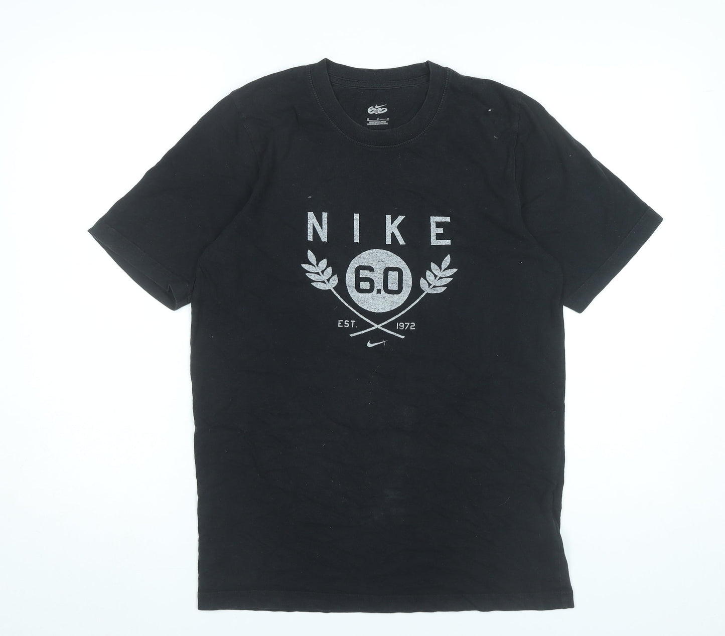 Nike Men’s Black M Graphic Print Crew Neck Short Sleeve T-Shirt