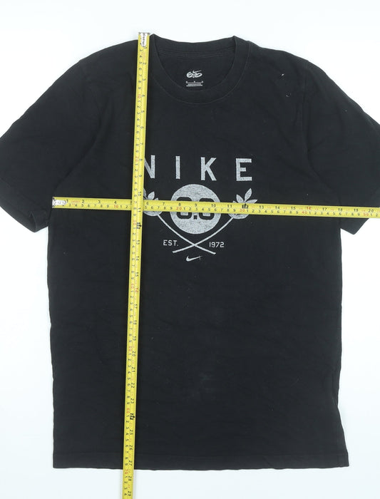 Nike Men’s Black M Graphic Print Crew Neck Short Sleeve T-Shirt