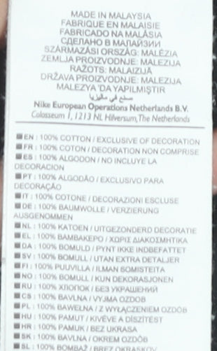 Nike Men’s Black M Graphic Print Crew Neck Short Sleeve T-Shirt