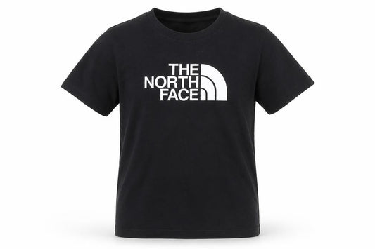 The North Face Boys Black Logo Cotton Short Sleeve T-Shirt L