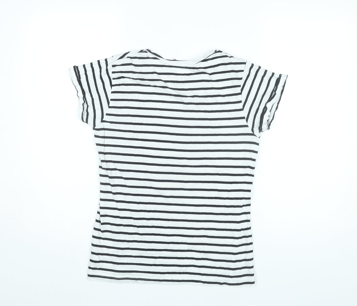Womens UK Size XS Disney Black Basic T-Shirt