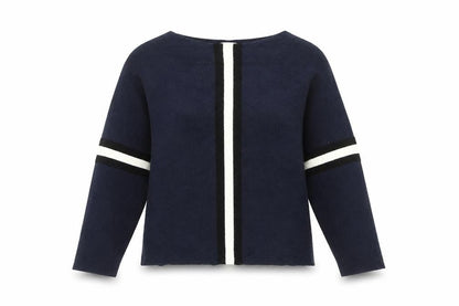 Womens UK Size 14 Apricot Blue Pullover Jumper