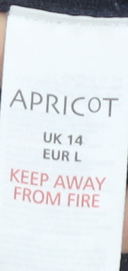 Apricot Women Blue Size 14 Pullover Jumper Long Sleeve Knit