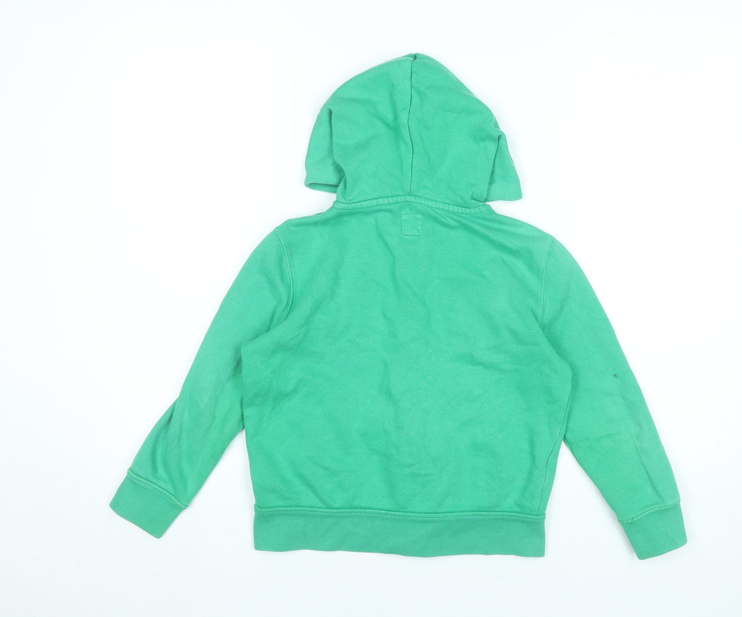GAP Kids Boys Green Full Zip Hoodie Age 6-7 Years Logo Sweatshirt