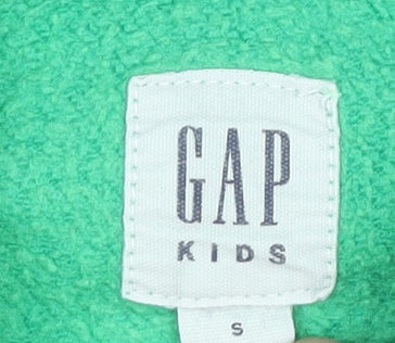 GAP Kids Boys Green Full Zip Hoodie Age 6-7 Years Logo Sweatshirt
