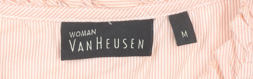 Womens UK Size M Van Heusen Pink Basic Blouse