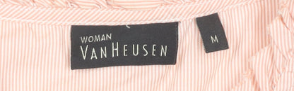 Womens UK Size M Van Heusen Pink Basic Blouse
