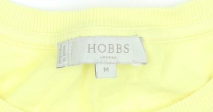 Womens UK Size M Hobbs Yellow Basic T-Shirt