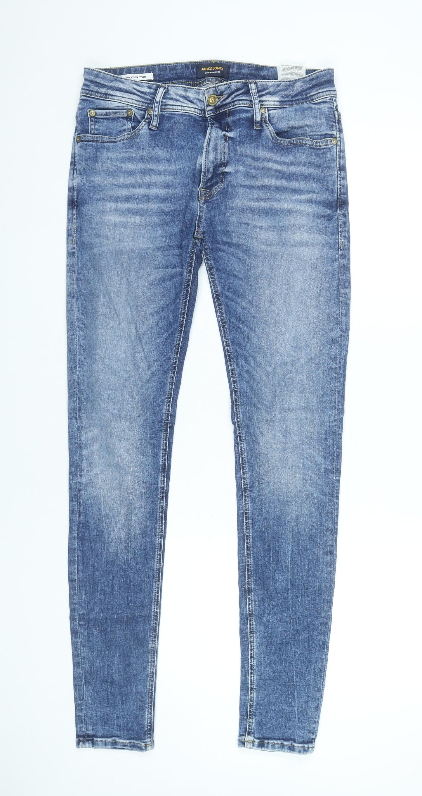 Jack & Jones Men’s Blue Slim Skinny Jeans Size W31 L32 Denim